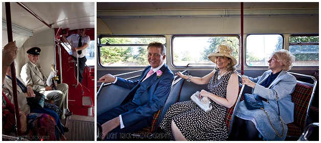 double decker wedding bus fun